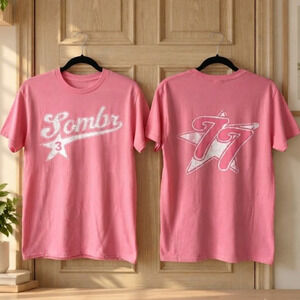 Sombr Star 77 Tour 2026 Vintage Pink Graphic T-Shirt